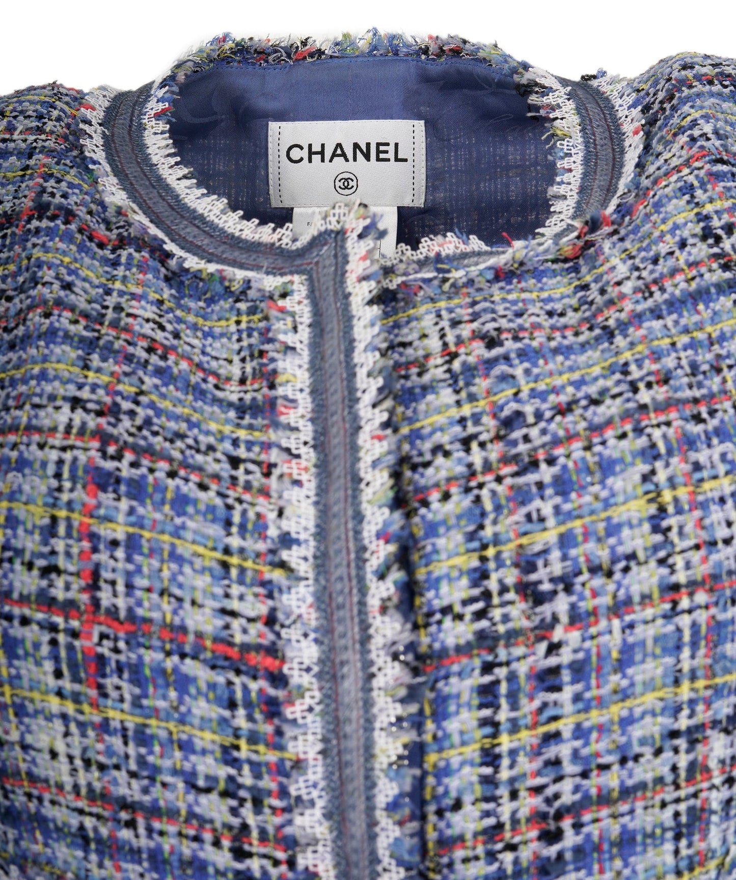 Chanel Dress tweed blue SS09 FR36  AVC1255