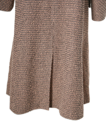 Chanel Dusty Pink Tweed Coat with CC Buttons Size FR 40 (UK 12) ASL9733
