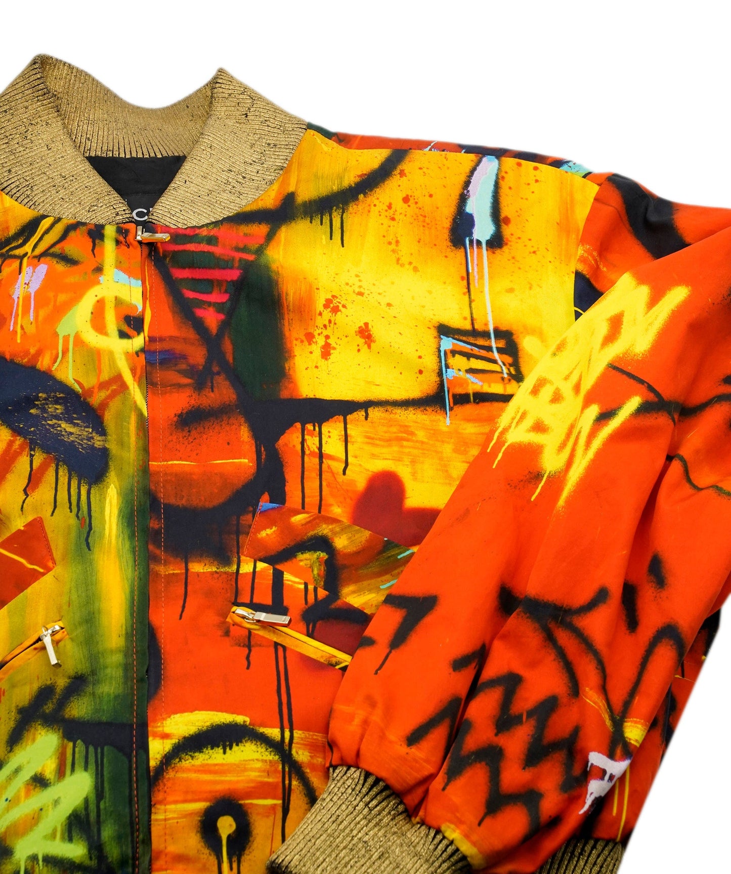 CHANEL PRE FALL 2019 METIERS GRAFFITI BOMBER JACKET NEW WITH TAGS ASL4238