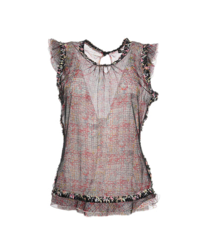 Chanel sheered water coloured vest - ASL4223