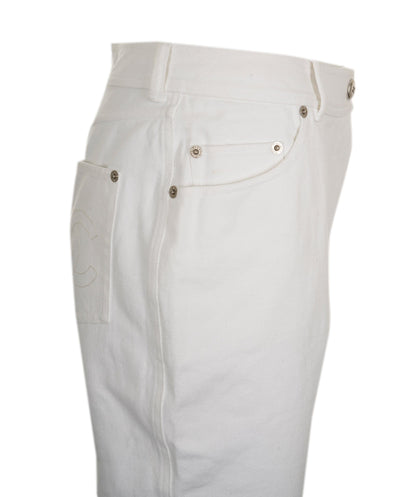 Chanel white vintage denim mom jeans AVC1800