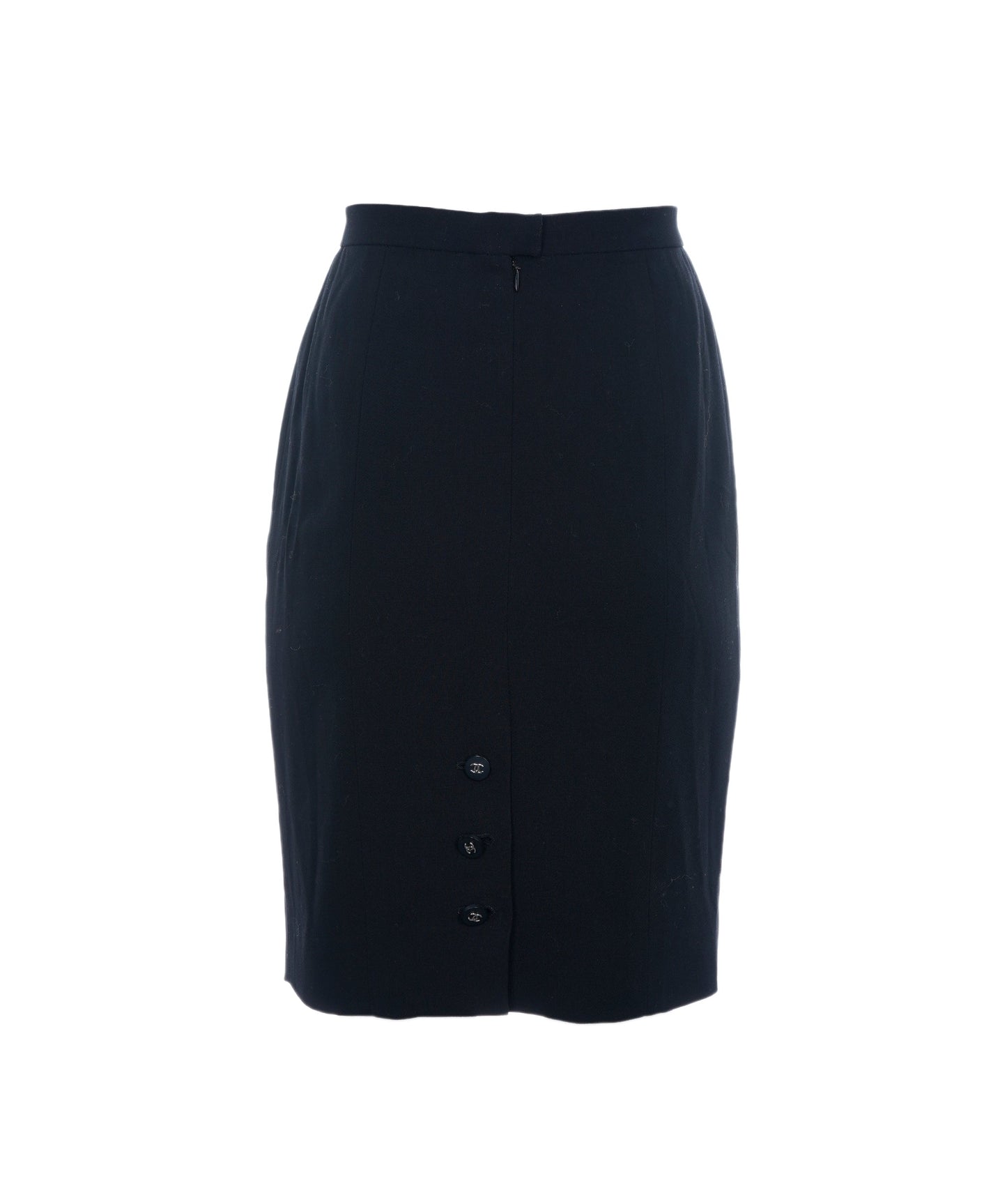 Vintage Chanel Black Mini Skirt - ASL2635