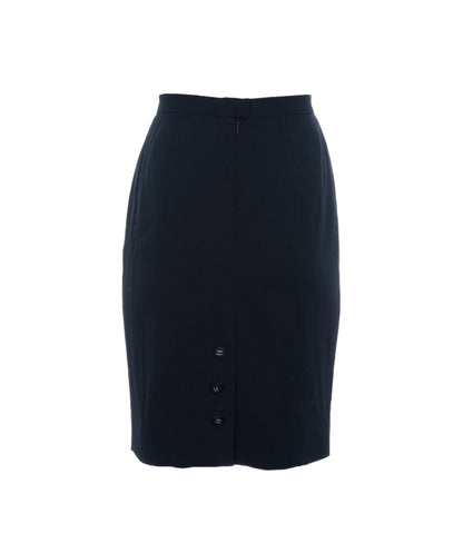 Vintage Chanel Black Mini Skirt - ASL2635