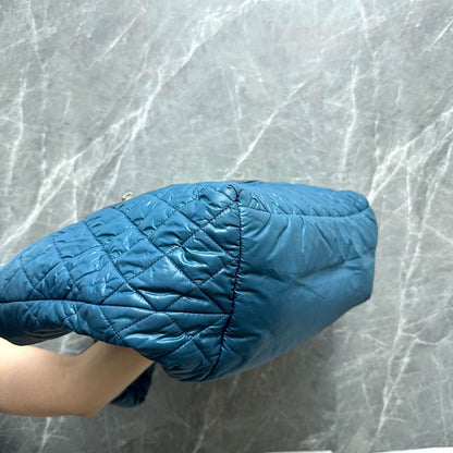 Coco Cocoon Quilted Nylon Tote Blue No 13