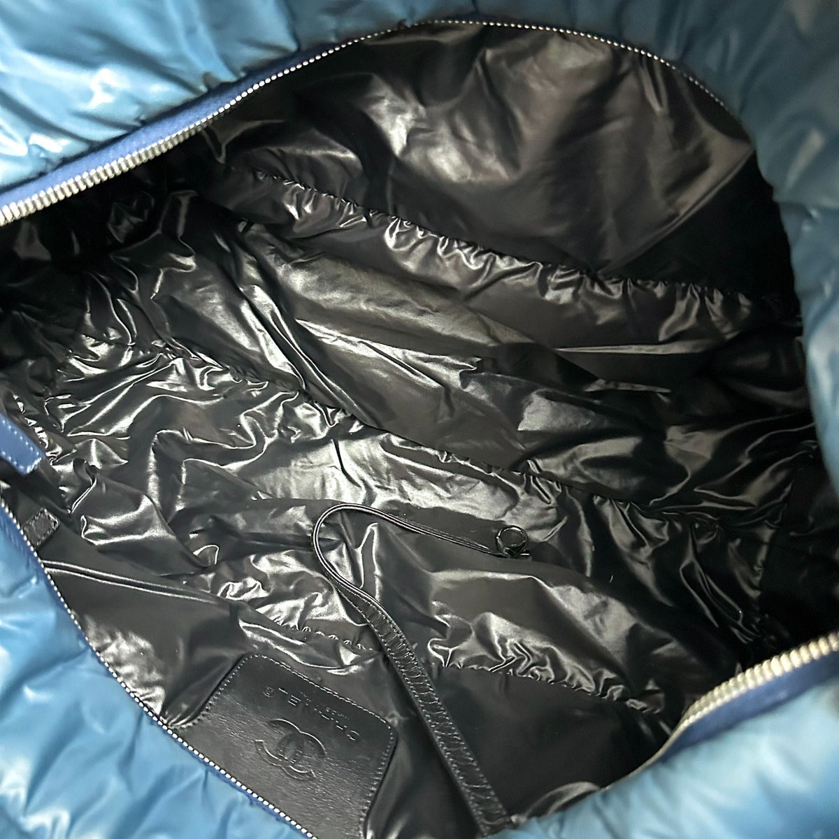 Coco Cocoon Quilted Nylon Tote Blue No 13