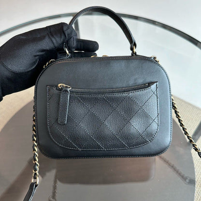 Chanel Coco Curve Vanity Case - Calfskin Black GHW No 23