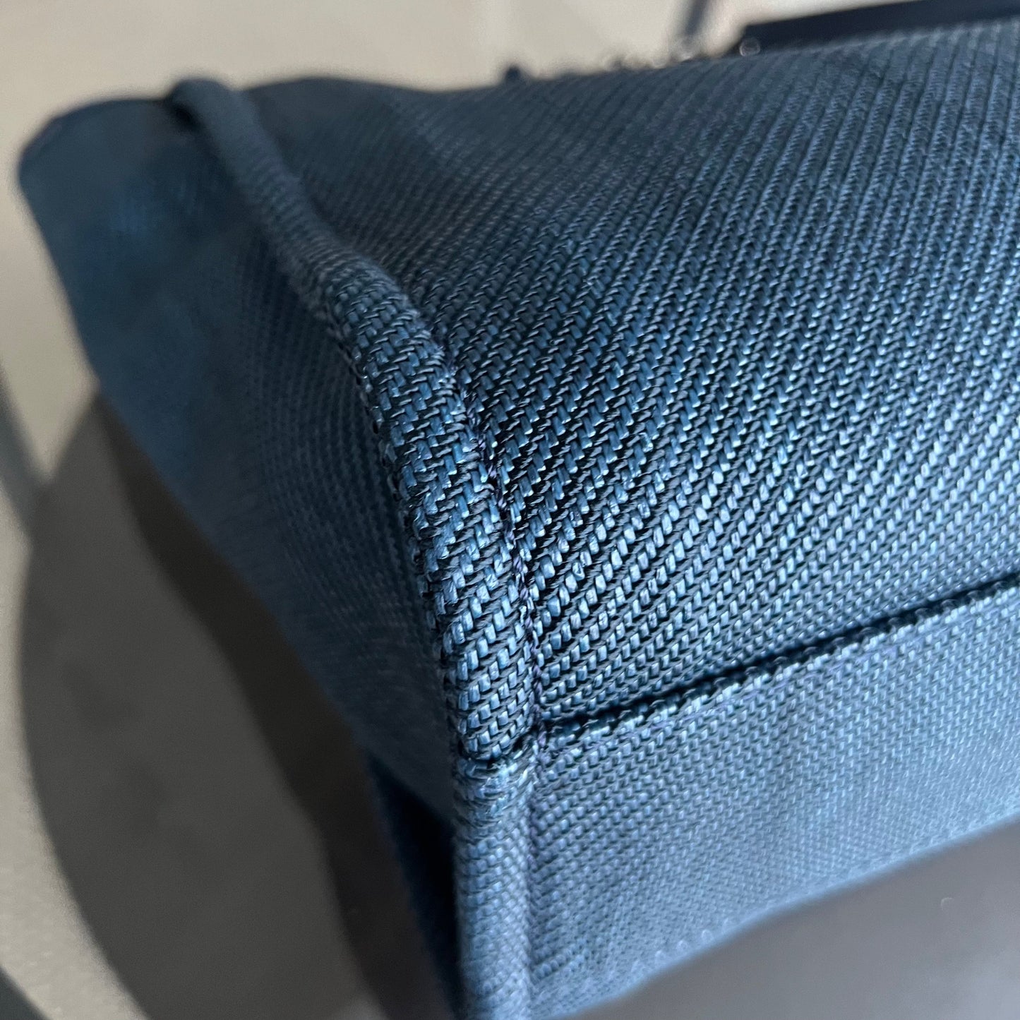 Deauville Small Tote Blue Canvas Silver Hardware Series 30