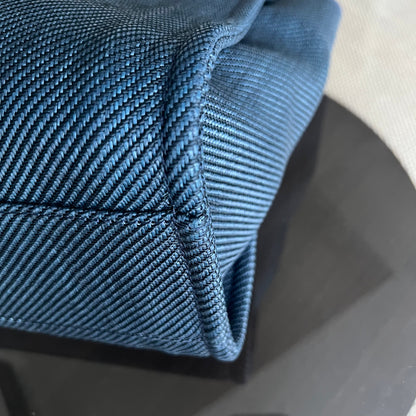Deauville Small Tote Blue Canvas Silver Hardware Series 30
