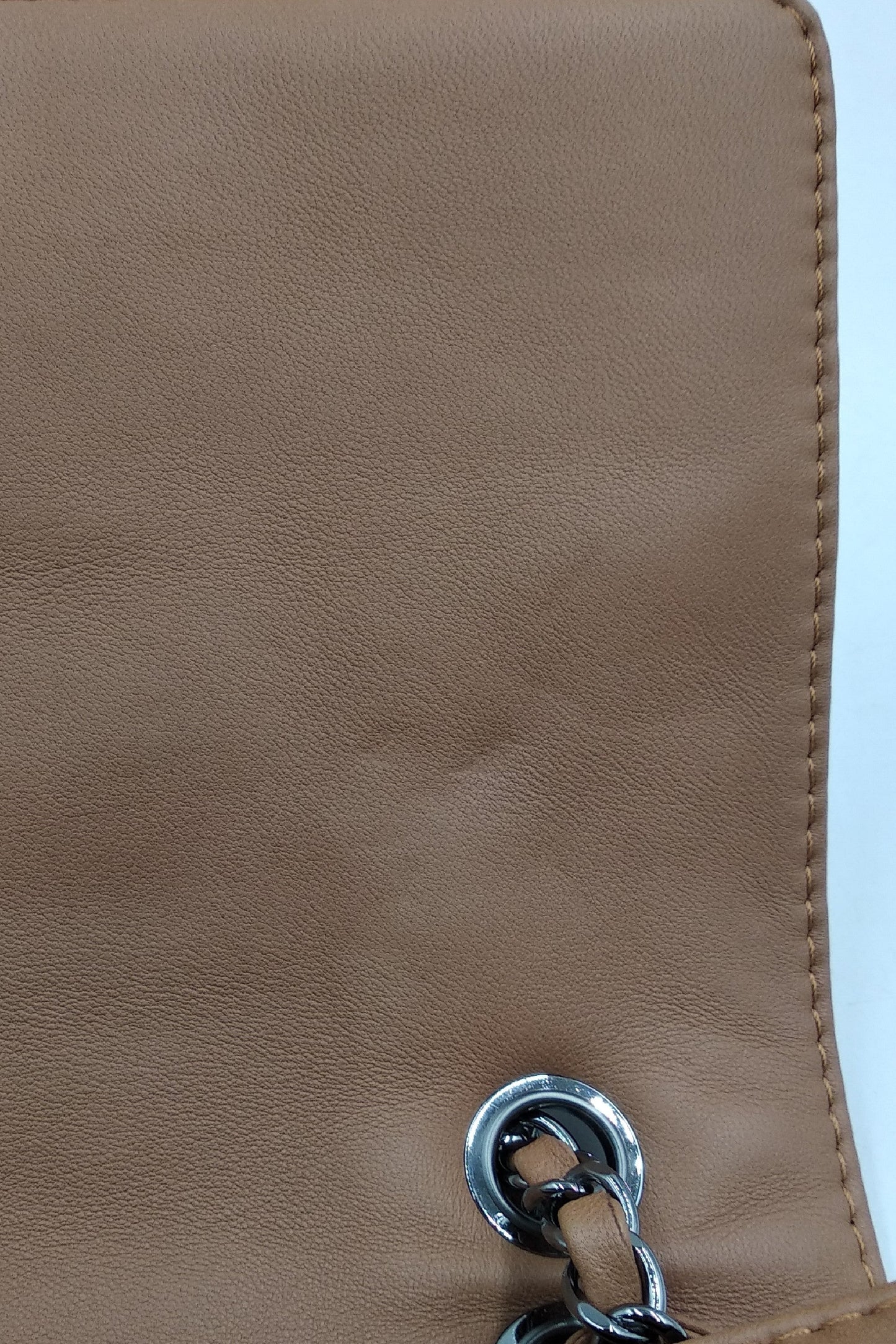 Diamond Stitch CC Flap Bag Brown