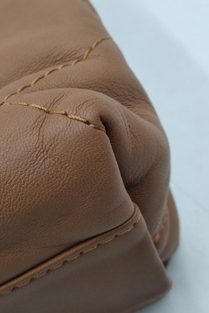 Diamond Stitch CC Flap Bag Brown
