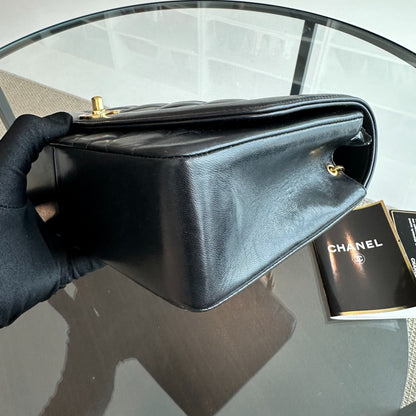 Diana Medium Black Lambskin Vintage GHW No 3