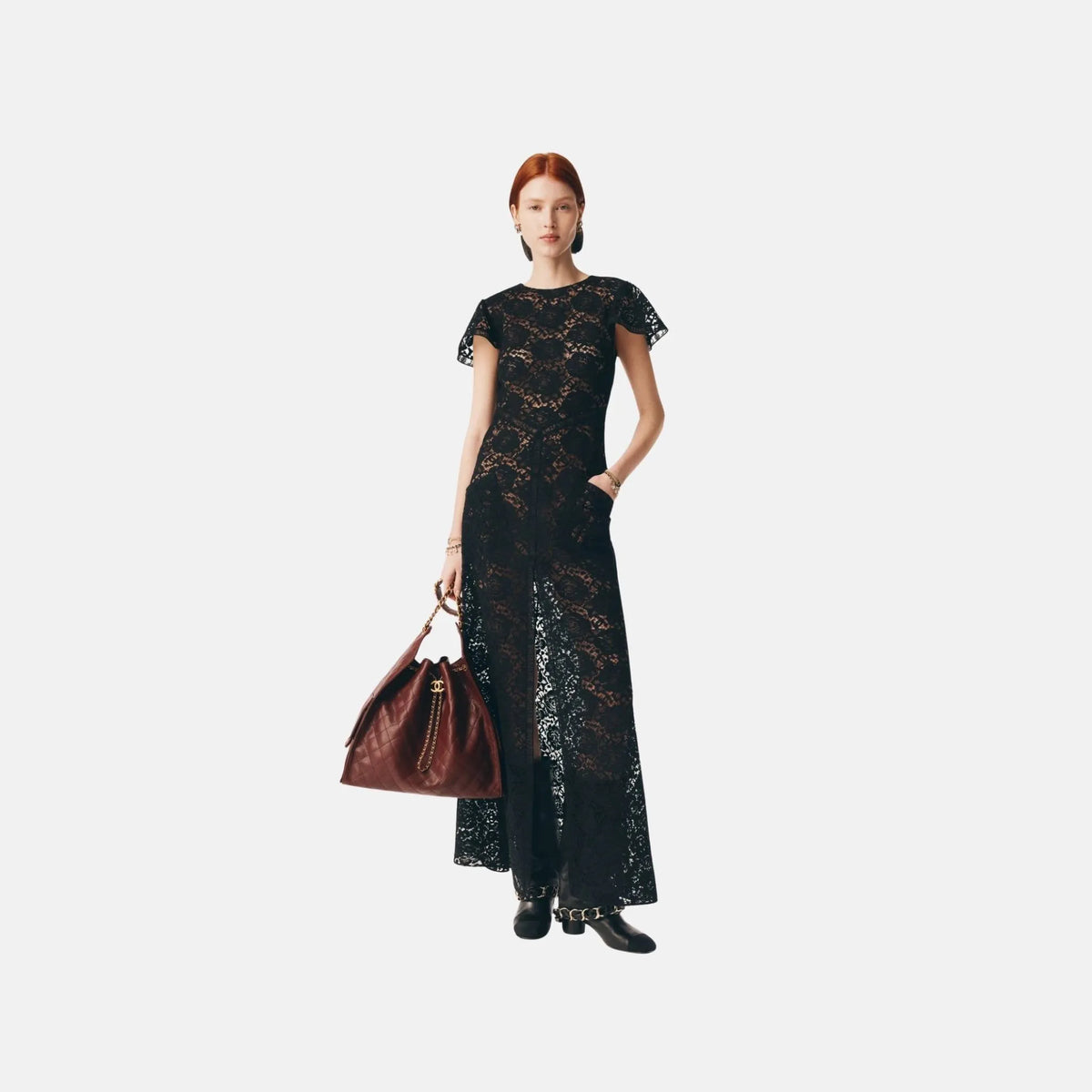 Chanel Dress in Cotton Lace, Front