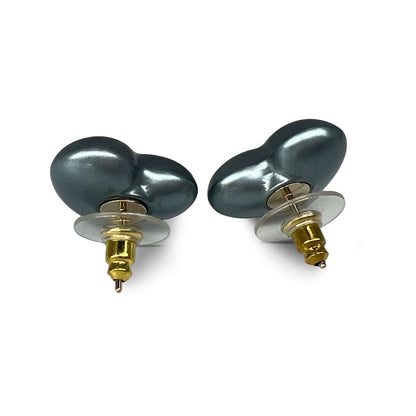 Chanel Heart Shape Pearl Earrings