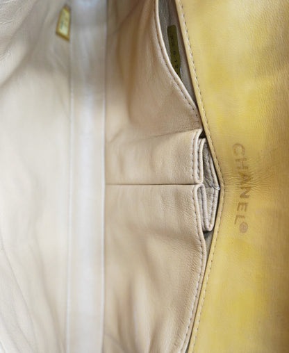East West Chocolate Bar Flap Beige