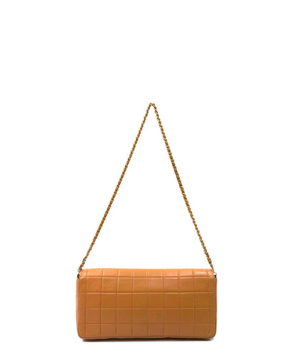 East West Chocolate Bar Flap Beige