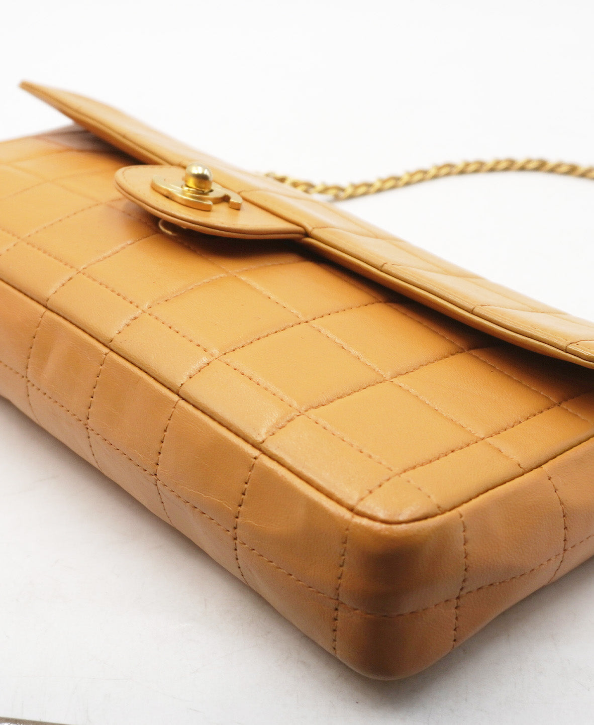 East West Chocolate Bar Flap Beige