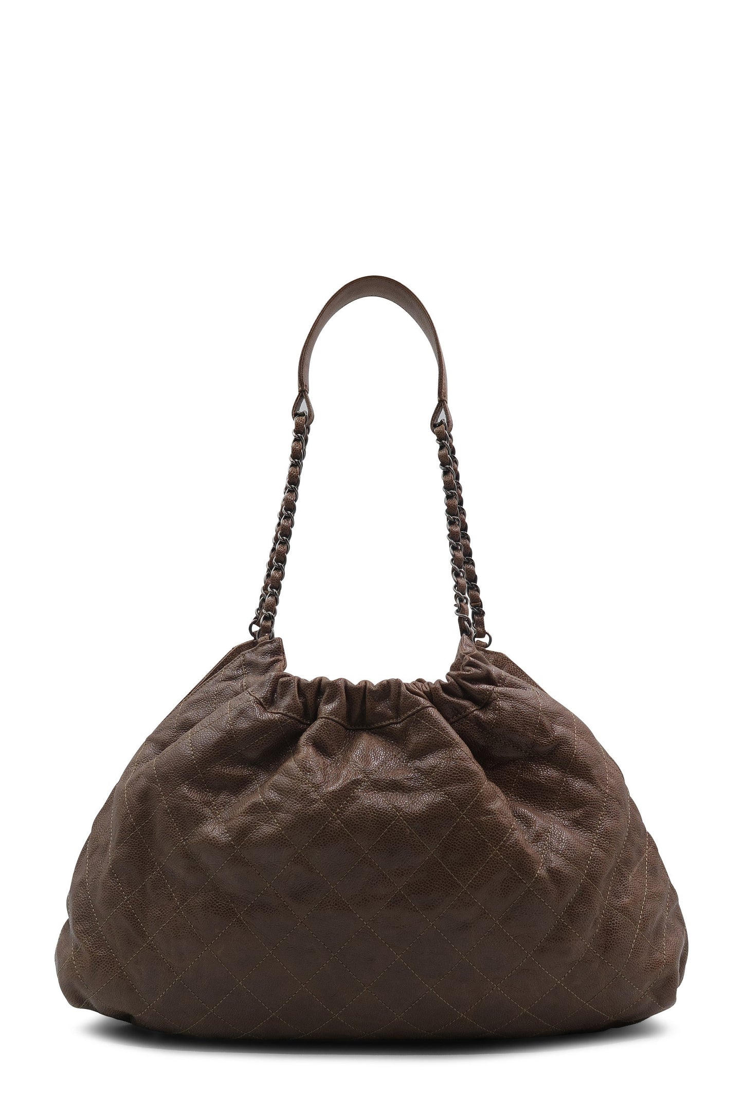 Elastic CC Shopping Hobo Brown