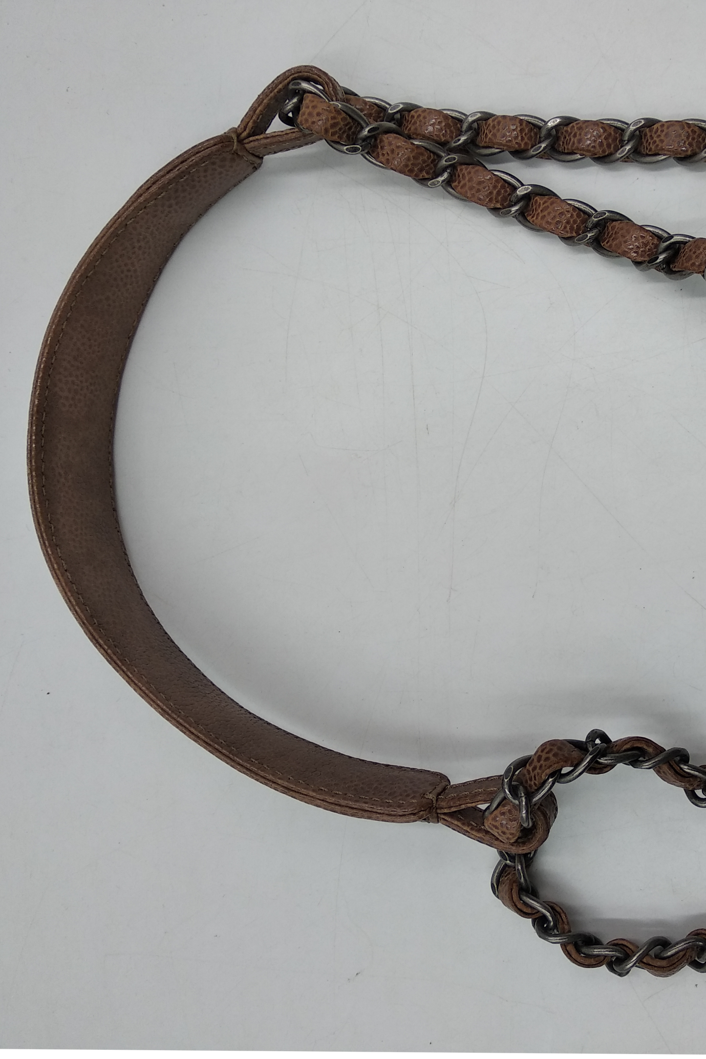 Elastic CC Shopping Hobo Brown