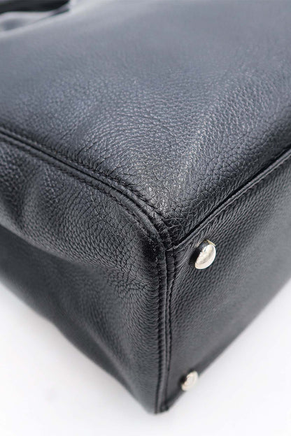 Executive Cerf Tote with Strap Black
