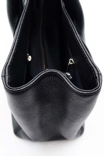 Executive Cerf Tote with Strap Black