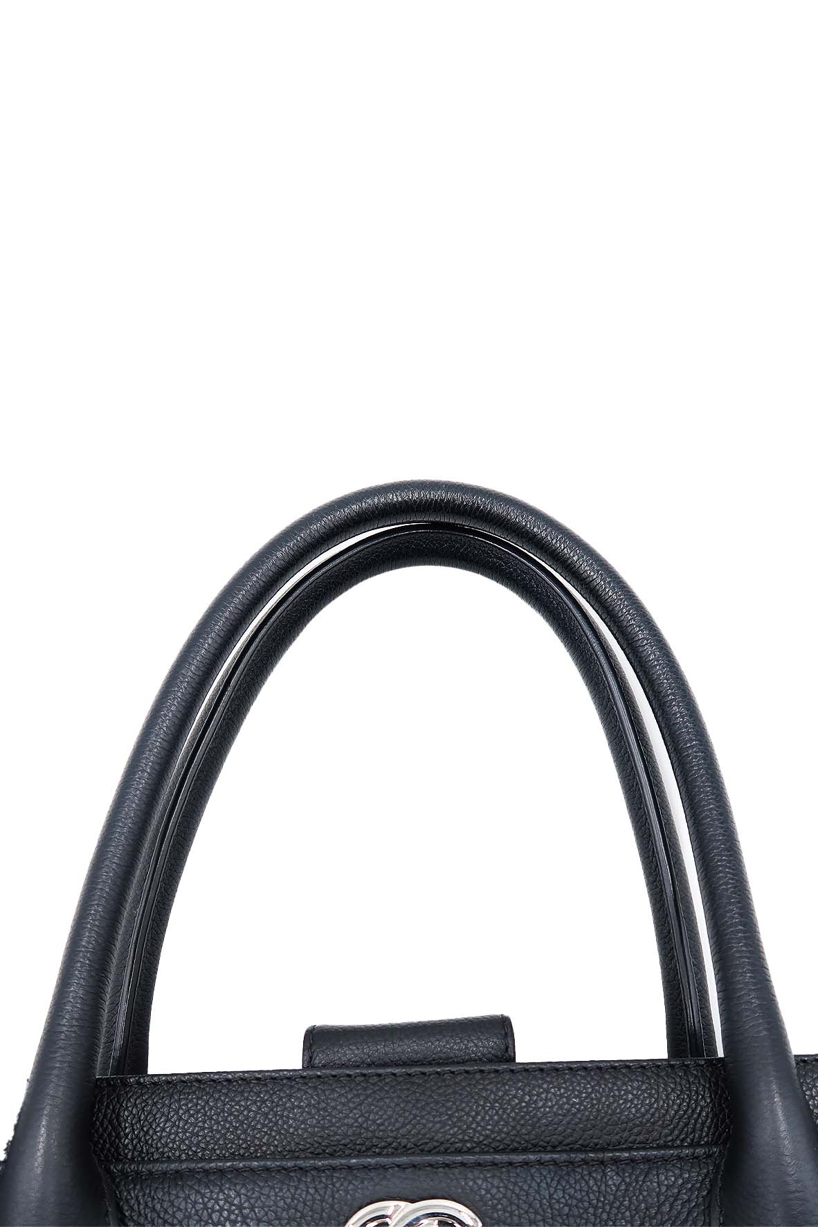 Executive Cerf Tote with Strap Black