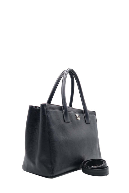 Executive Cerf Tote with Strap Black