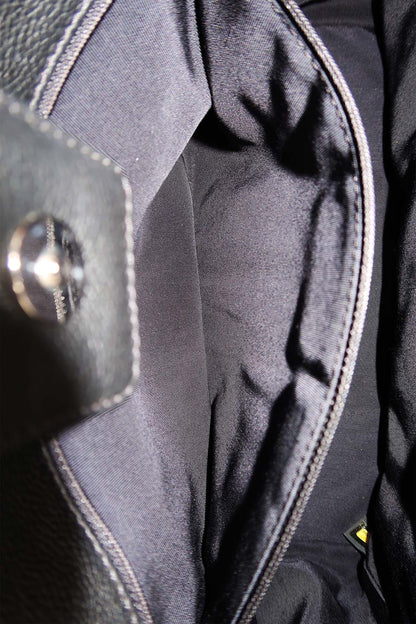 Executive Cerf Tote with Strap Black
