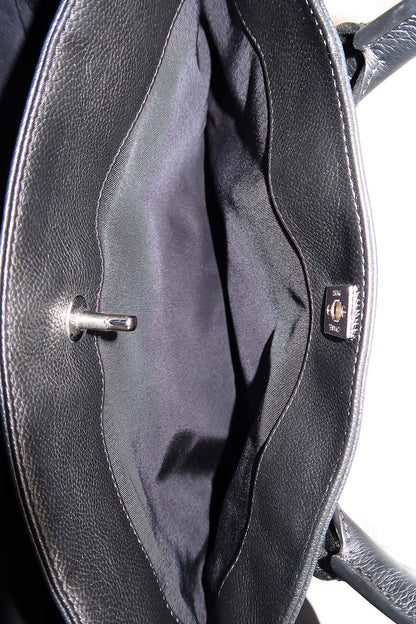 Executive Cerf Tote with Strap Black