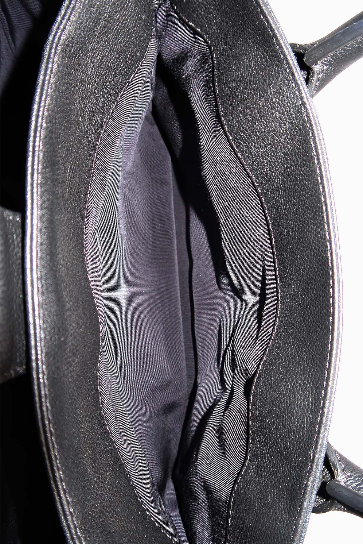 Executive Cerf Tote with Strap Black