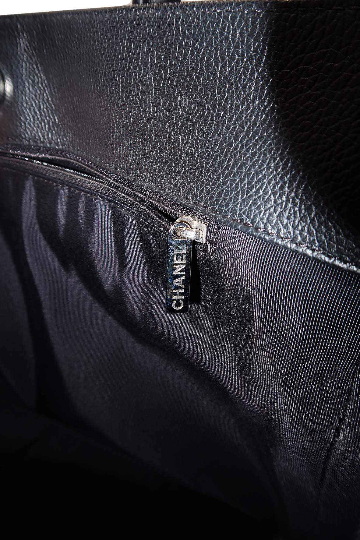 Executive Cerf Tote with Strap Black