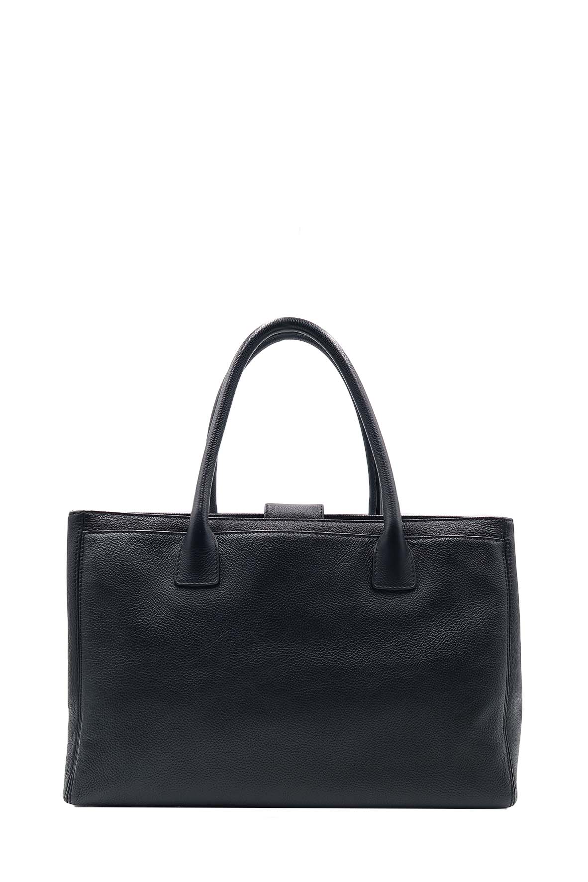 Executive Cerf Tote with Strap Black