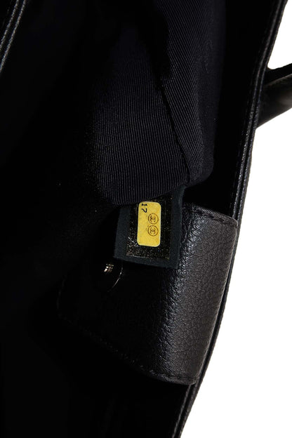Executive Cerf Tote with Strap Black