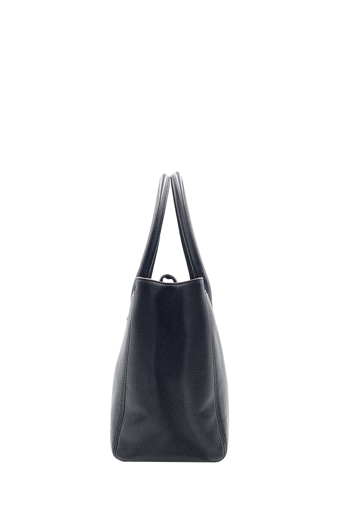 Executive Cerf Tote with Strap Black
