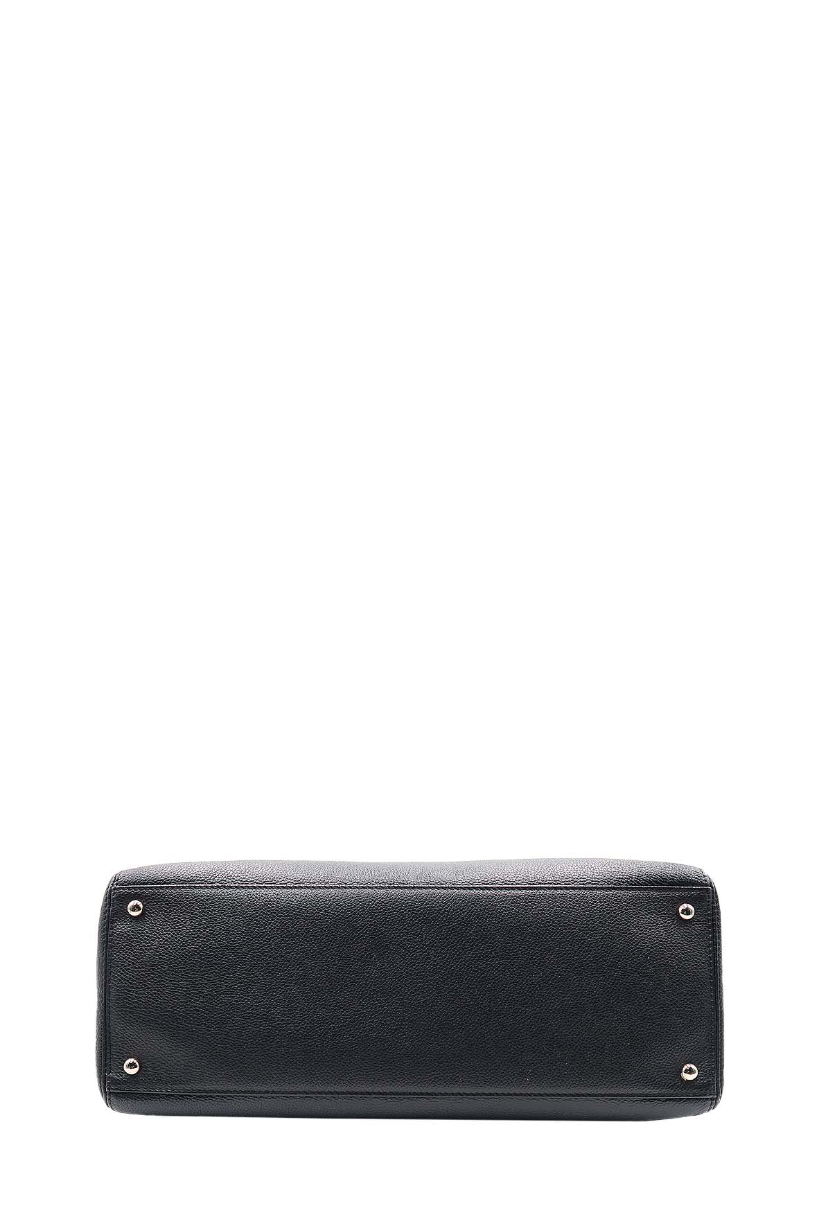 Executive Cerf Tote with Strap Black