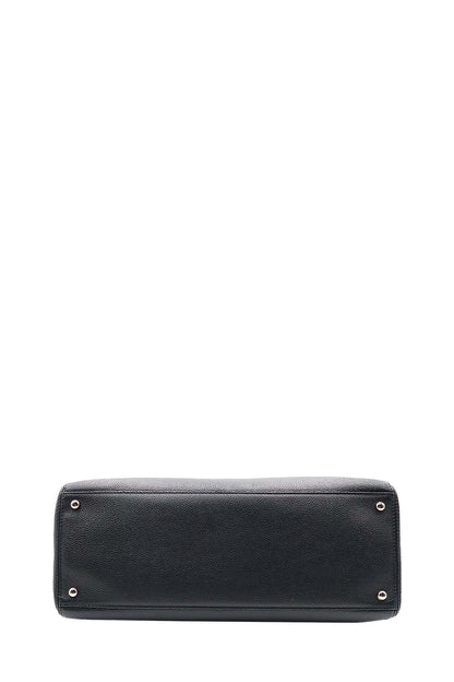 Executive Cerf Tote with Strap Black