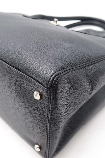 Executive Cerf Tote with Strap Black