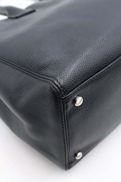 Executive Cerf Tote with Strap Black