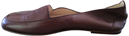 Chanel 1990s Chocolat Kid Ballet Flat Pumps Ballerines en Chevreaux Xtra Soft Sz 38.5, New!