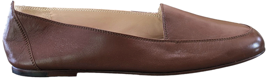 Chanel 1990s Marron Kid Ballet Flat Pumps Ballerines en Chevreaux Xtra Soft Sz 38.5, New!