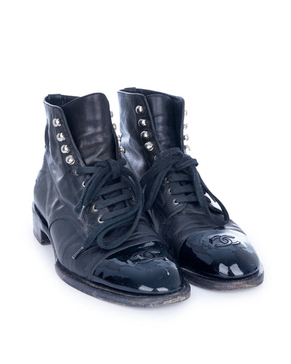 Chanel CC Boots with CC Toe Cap Detail  ALC1514