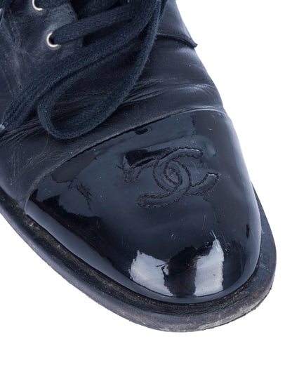 Chanel CC Boots with CC Toe Cap Detail  ALC1514