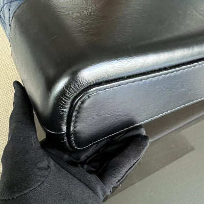 Gabrielle Medium Quilted Calfskin Blue Black Two-Tone Hardware Series 26
