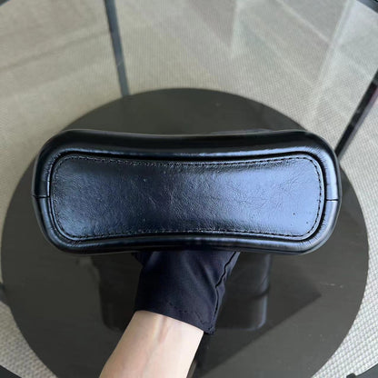 Gabrielle Small Quilted Calfskin Dark Navy Blue Two Tone Hardware Series 25
