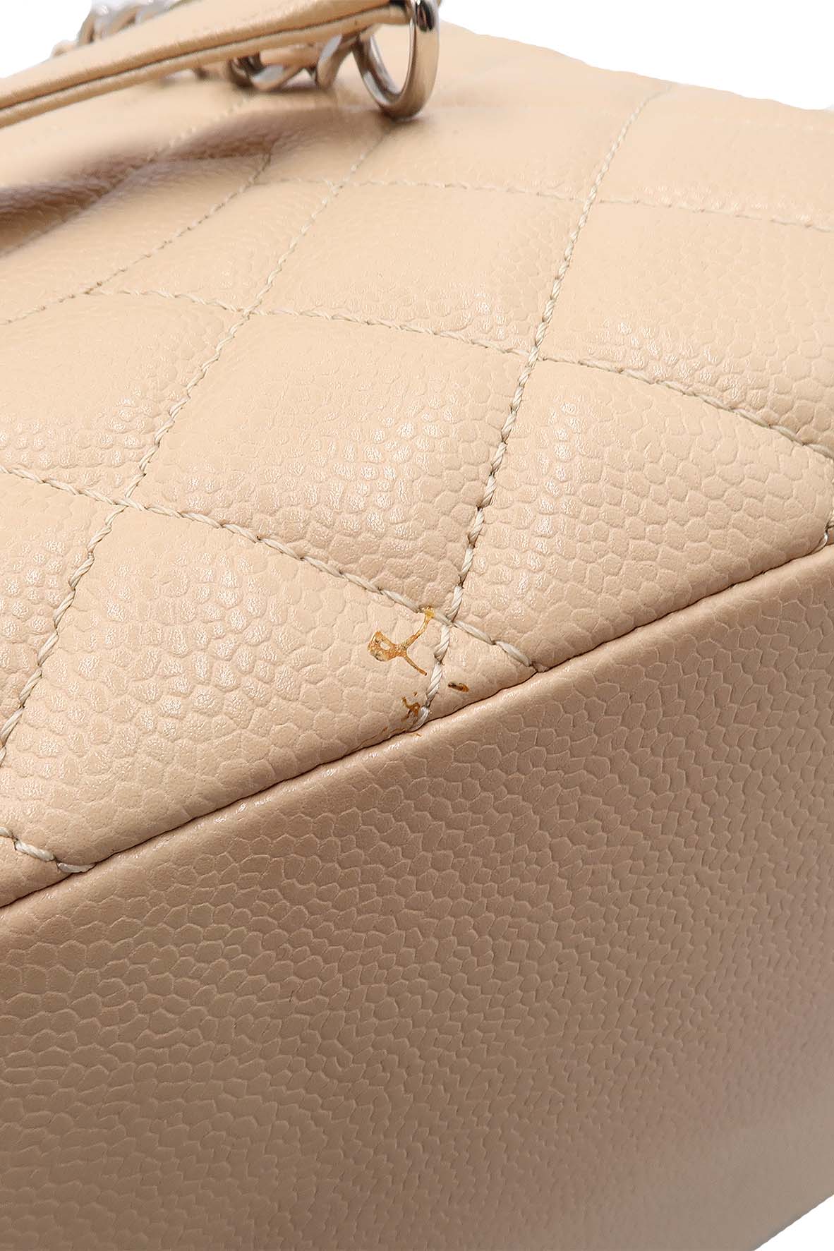 Grand Shopping Tote Beige with Silver Hardware Beige