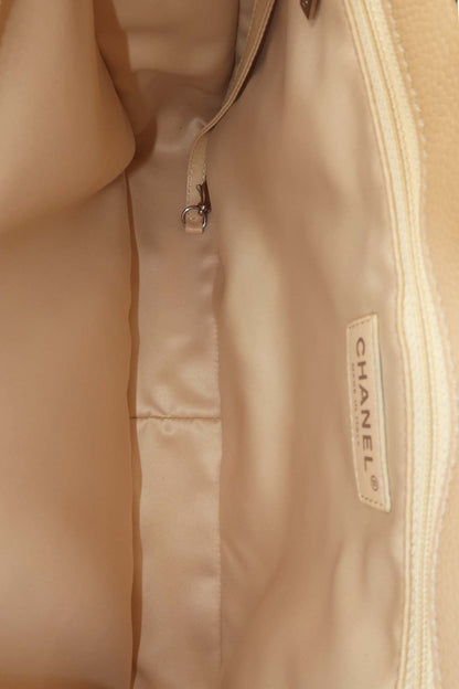 Grand Shopping Tote Beige with Silver Hardware Beige