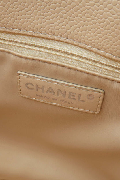 Grand Shopping Tote Beige with Silver Hardware Beige