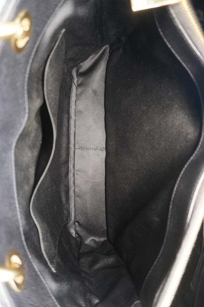 Grand Shopping Tote Quilted Caviar Leather GHW Black