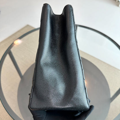 GST Caviar Grand Shopping Tote Black GHW
