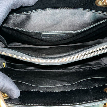 GST Caviar Grand Shopping Tote Black GHW