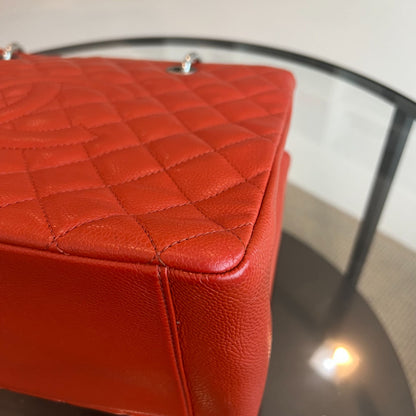 GST Grand Shopping Tote Caviar Salmon Red No.17